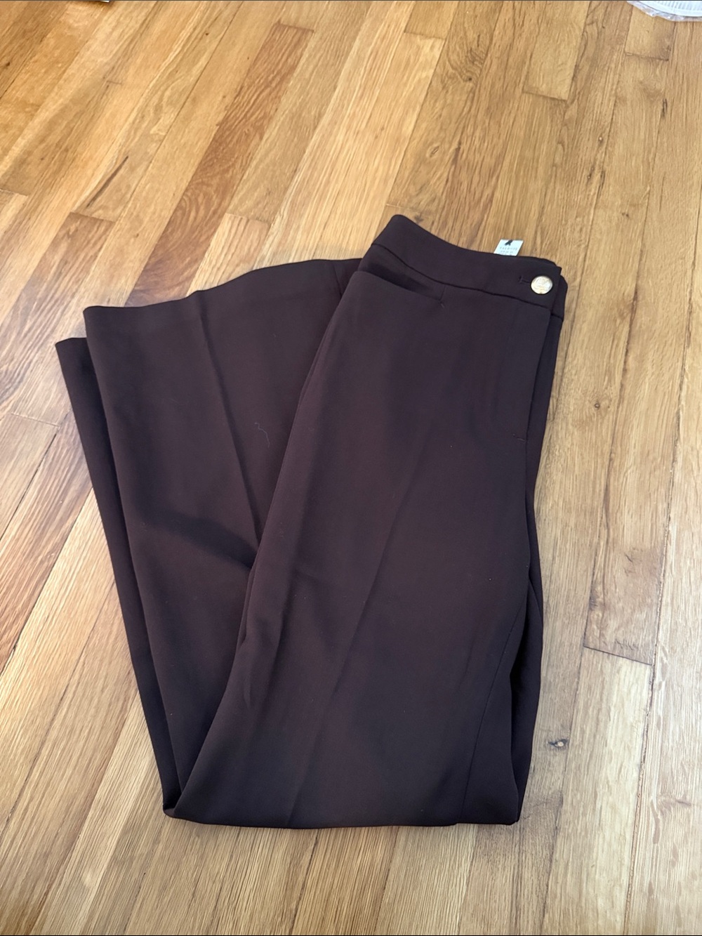 Talbots Dark Brown Wide-Leg Trousers